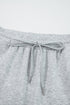 Half Zip Collar Relaxed Long Sleeve Drawstring Pant Set